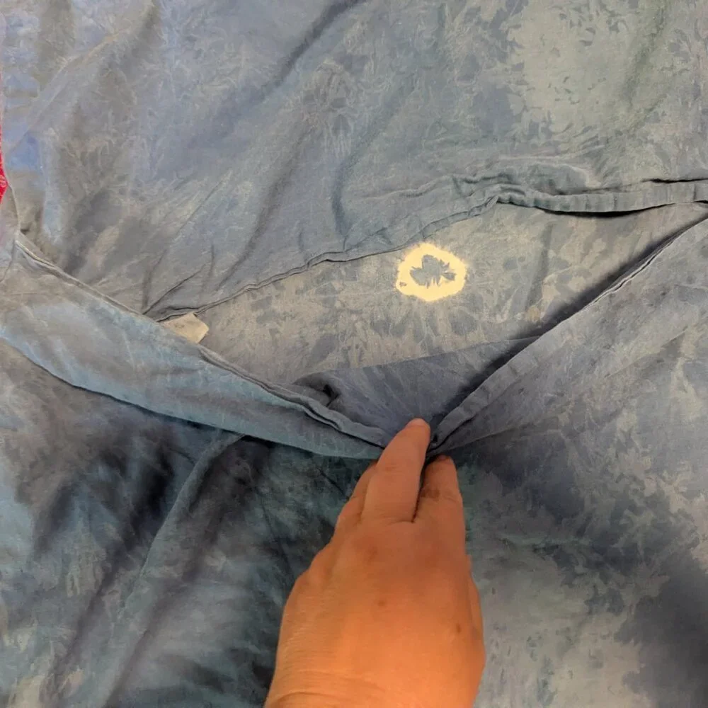 Shibori Pillowcase Tie Dye Throw Accent Decor Handmade Boho Fairycore Festival‎